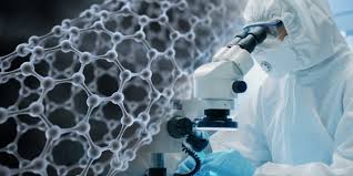 Lee Dong Kyu examining carbon nanotubes